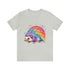 Rainbow Hedgehog - Short Sleeve Tee Silver
